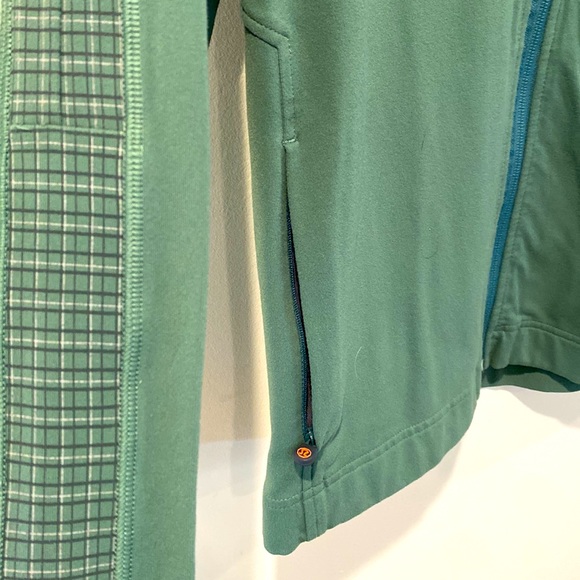 Mens Green lulu-lemon Zip-Up Jacket - Picture 4 of 10